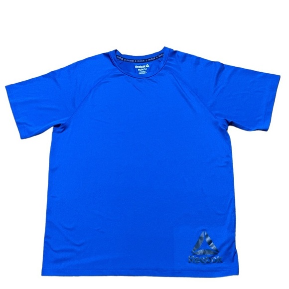 Reebok Men's Duration Quick Dry Short Sleeve Athletic T-Shirt, Up to Size M - Picture 2 of 6